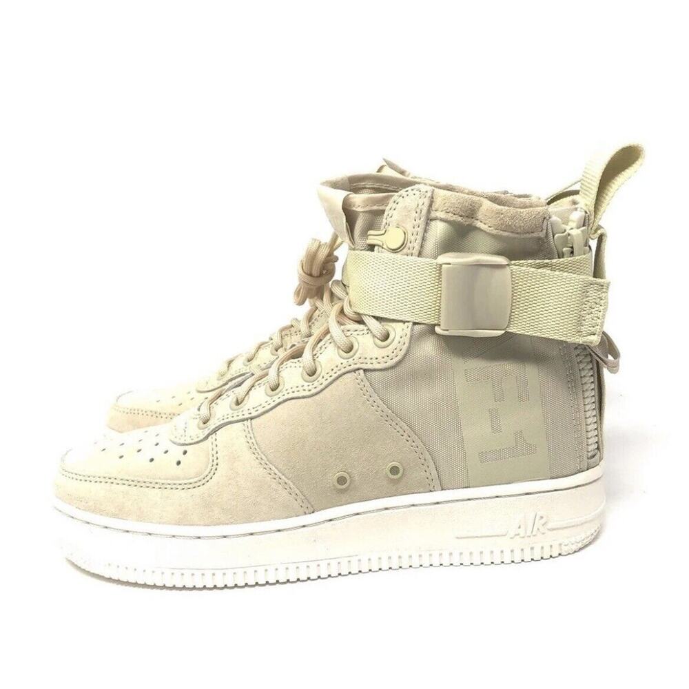 Nike SF Air Force 1 Mid AF1 Trainers Womens Size 6.5 Fossil Sail AA3966-202
